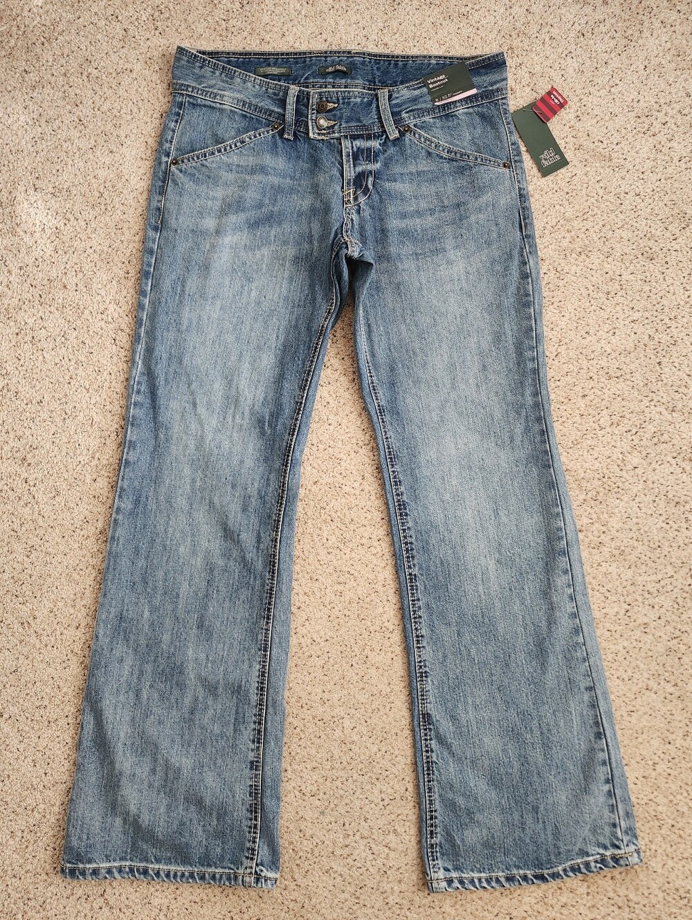 Low Rise Boot Cut Jeans